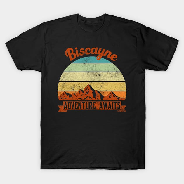 Biscayne family camping father son. Perfect present for mother dad friend him or her T-Shirt by SerenityByAlex